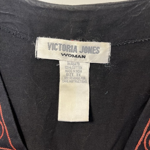 Vtg Victoria Jones Vest 3X Floral Embroidered  Whimsical Artsy Colorful Butterfl - Picture 5 of 7